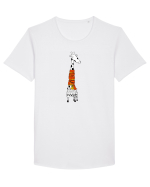 Girafa in dar Tricou mânecă scurtă guler larg Bărbat Skater