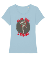 Box Tailandez. Muay Thai Tricou mânecă scurtă guler larg fitted Damă Expresser