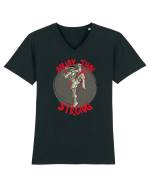 Box Tailandez. Muay Thai Tricou mânecă scurtă guler V Bărbat Presenter