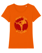 Box Tailandez. Muay Thai Tricou mânecă scurtă guler larg fitted Damă Expresser