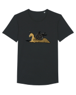 MELC TUNAT Tricou mânecă scurtă guler larg Bărbat Skater