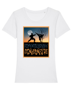 Kyokushin Karate  Tricou mânecă scurtă guler larg fitted Damă Expresser