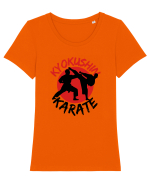 Kyokushin Karate  Tricou mânecă scurtă guler larg fitted Damă Expresser