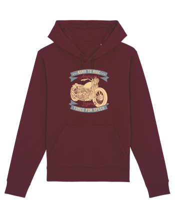Born to Ride American Legend Motorcycle Burgundy