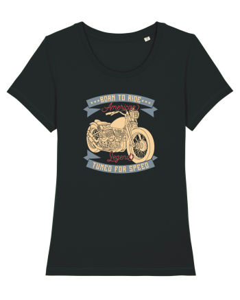 Born to Ride American Legend Motorcycle Black