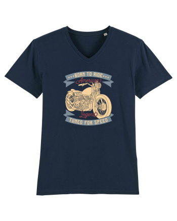 Born to Ride American Legend Motorcycle French Navy