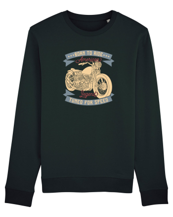 Born to Ride American Legend Motorcycle Black