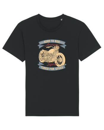 Born to Ride American Legend Motorcycle Black