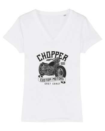Chopper Custom Motors White