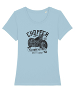 Chopper Custom Motors Tricou mânecă scurtă guler larg fitted Damă Expresser