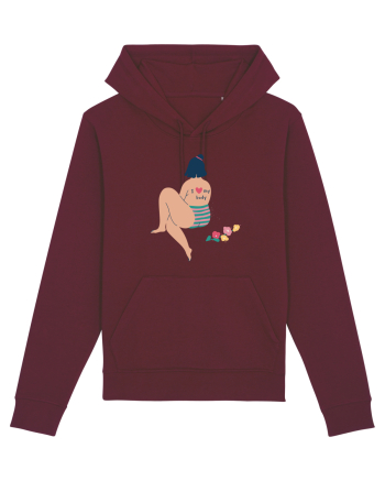 I Love My Body Burgundy