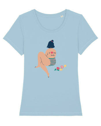 I Love My Body Sky Blue