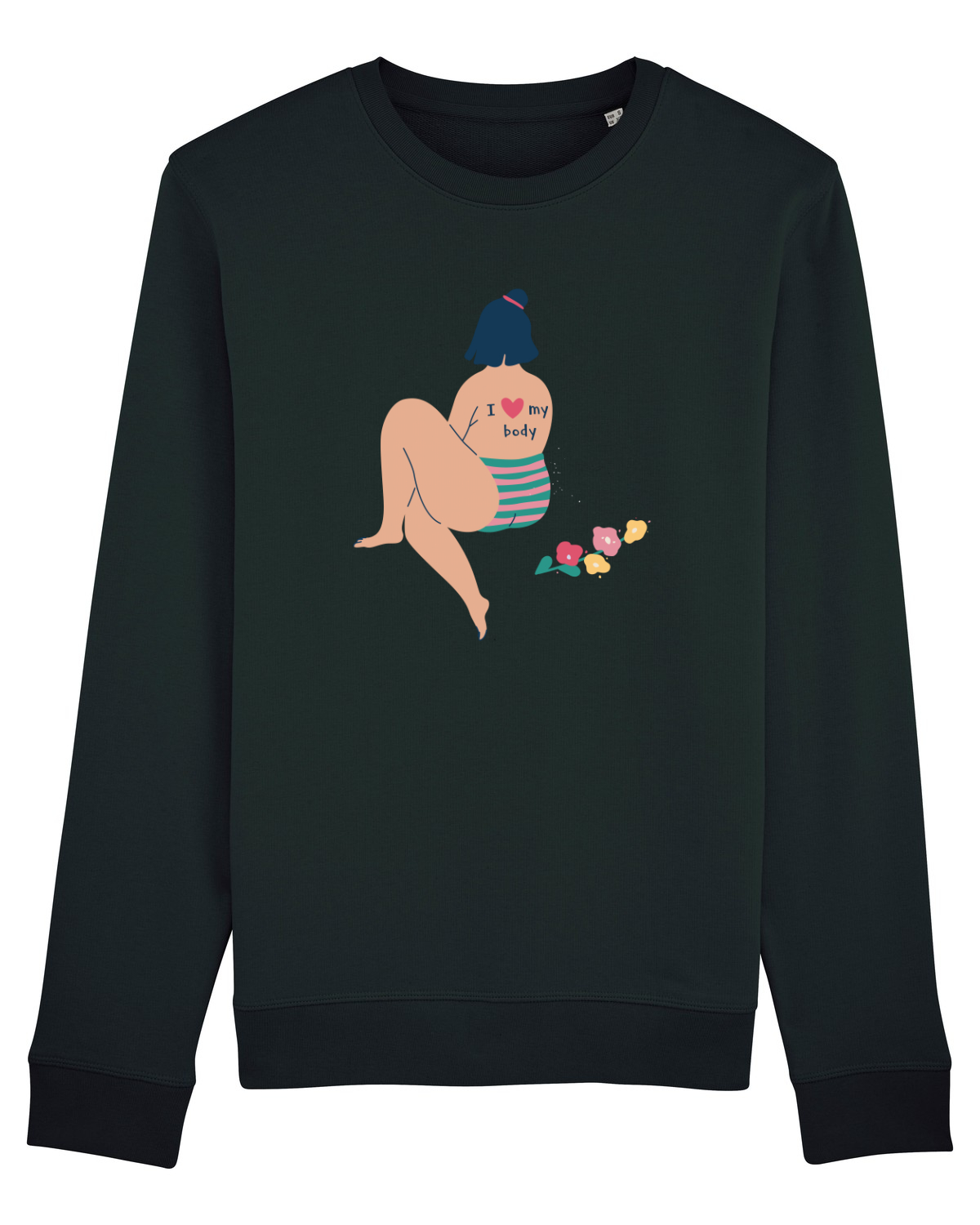 Bluză mânecă lungă Unisex Rise Black