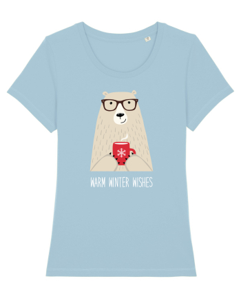 Warm Winter Wishes Sky Blue