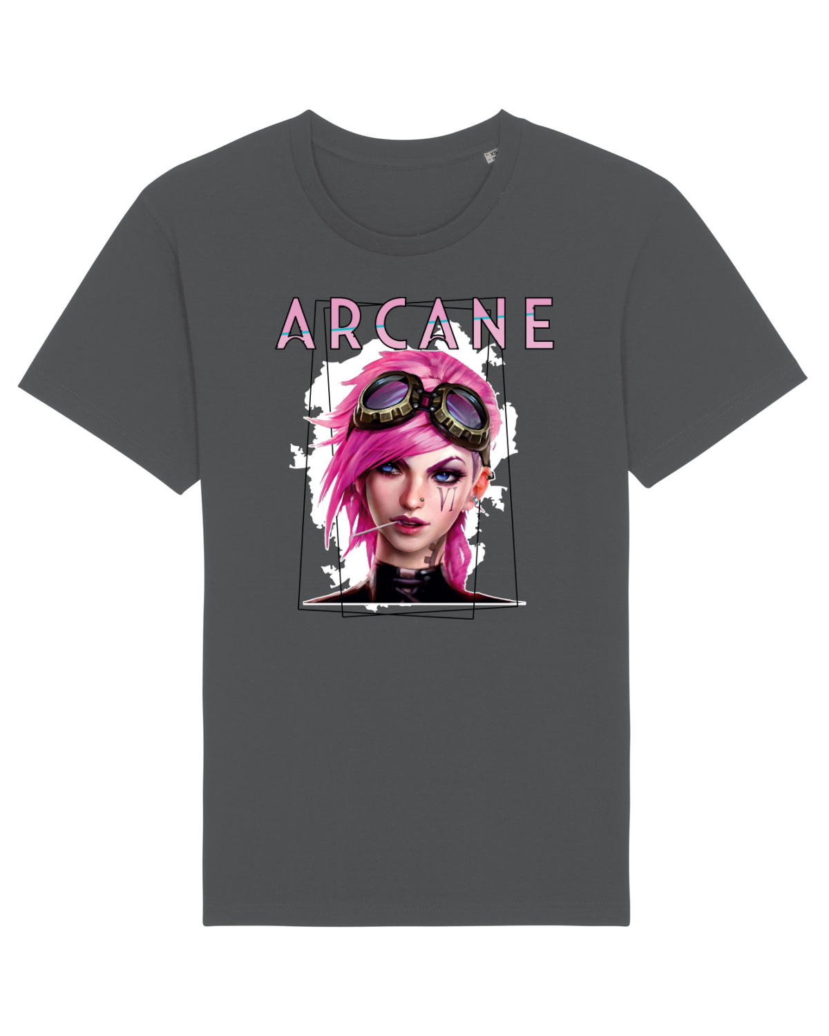 Tricou mânecă scurtă Unisex Rocker Anthracite