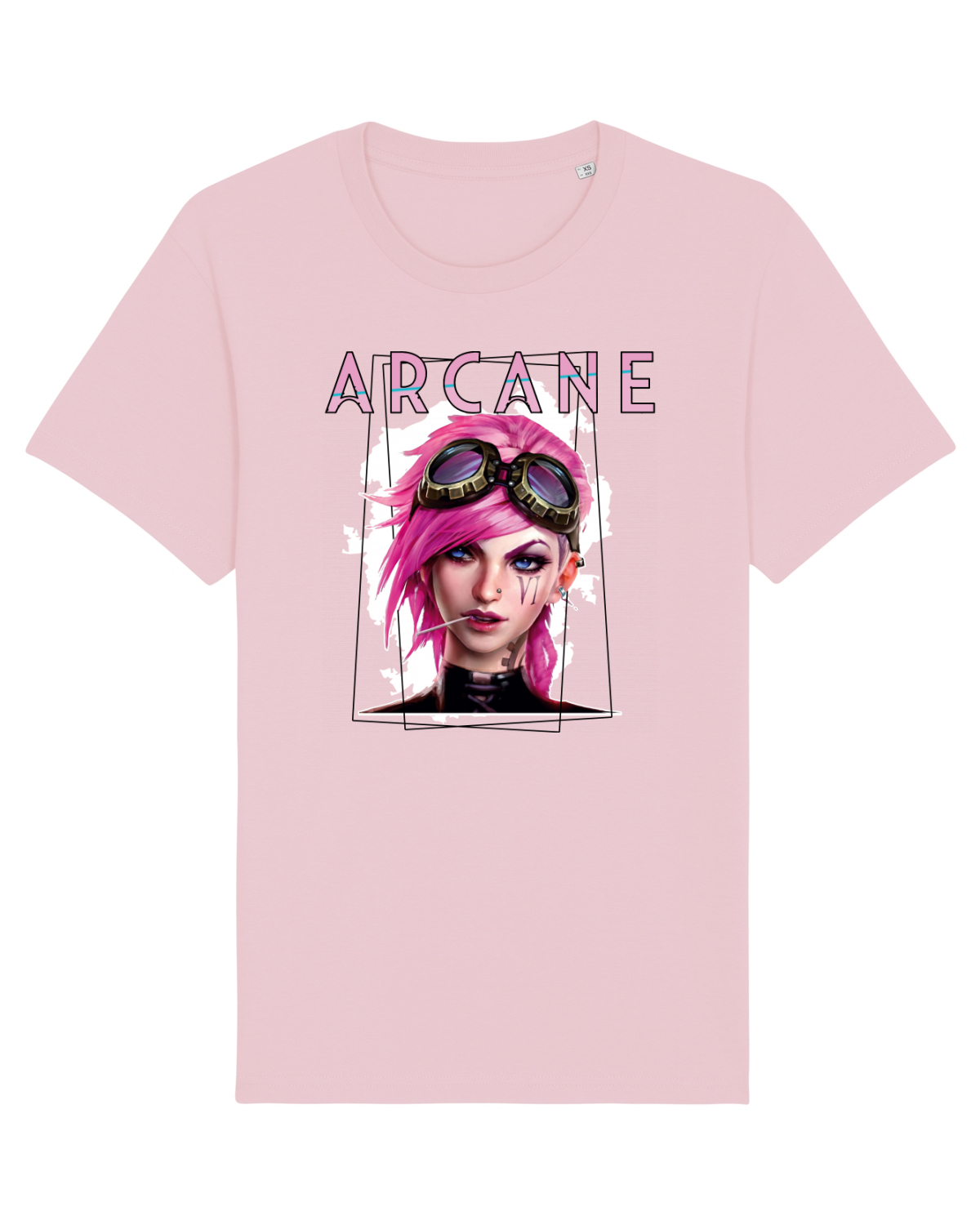 Tricou mânecă scurtă Unisex Rocker Cotton Pink