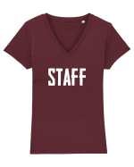 STAFF Tricou mânecă scurtă guler V Damă Evoker