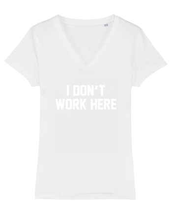 I don't work here White