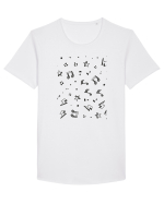 Music Tricou mânecă scurtă guler larg Bărbat Skater