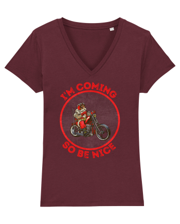 Biker Santa Burgundy