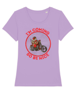 Biker Santa Tricou mânecă scurtă guler larg fitted Damă Expresser