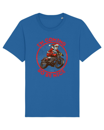 Biker Santa Royal Blue