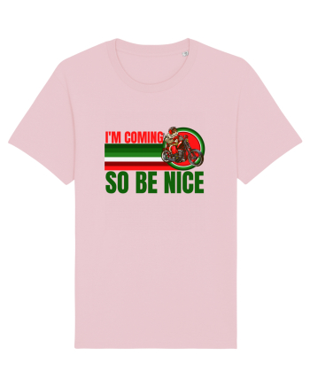 Biker Santa Cotton Pink