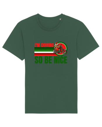 Biker Santa Bottle Green