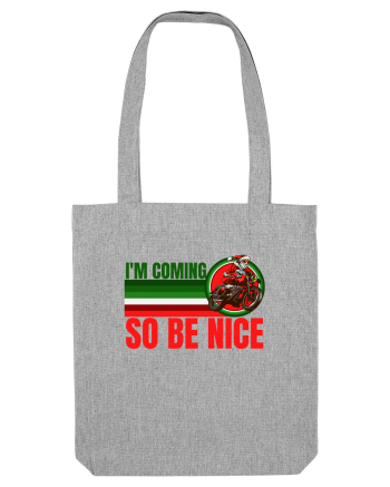 Biker Santa Heather Grey
