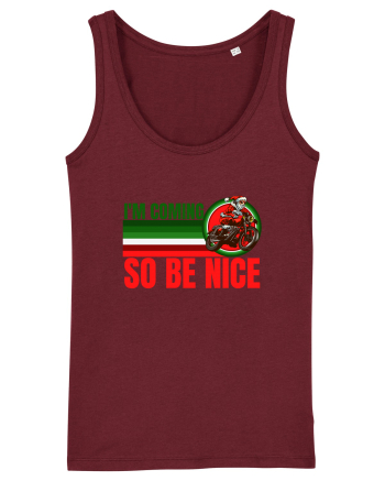Biker Santa Burgundy