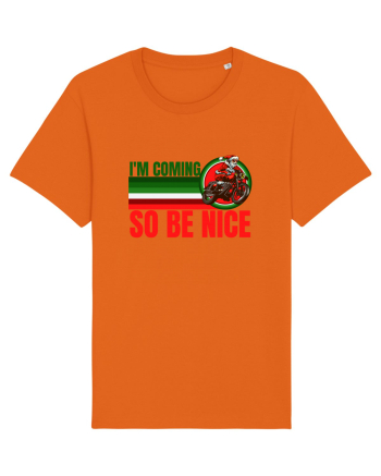 Biker Santa Bright Orange
