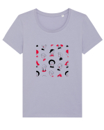 Girl Power Tricou mânecă scurtă guler larg fitted Damă Expresser