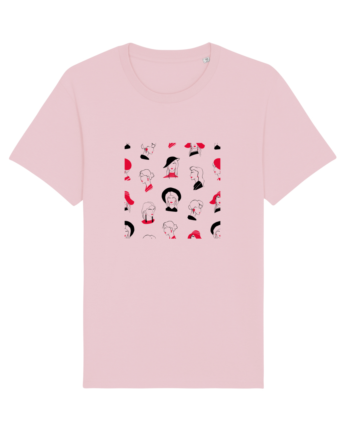 Tricou mânecă scurtă Unisex Rocker Cotton Pink