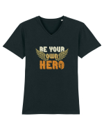 Be your Own Hero Tricou mânecă scurtă guler V Bărbat Presenter