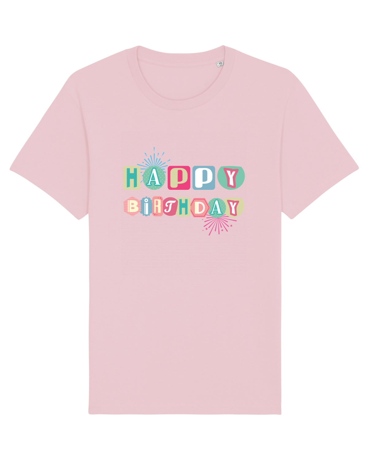 Tricou mânecă scurtă Unisex Rocker Cotton Pink
