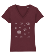 Planetarium Tricou mânecă scurtă guler V Damă Evoker