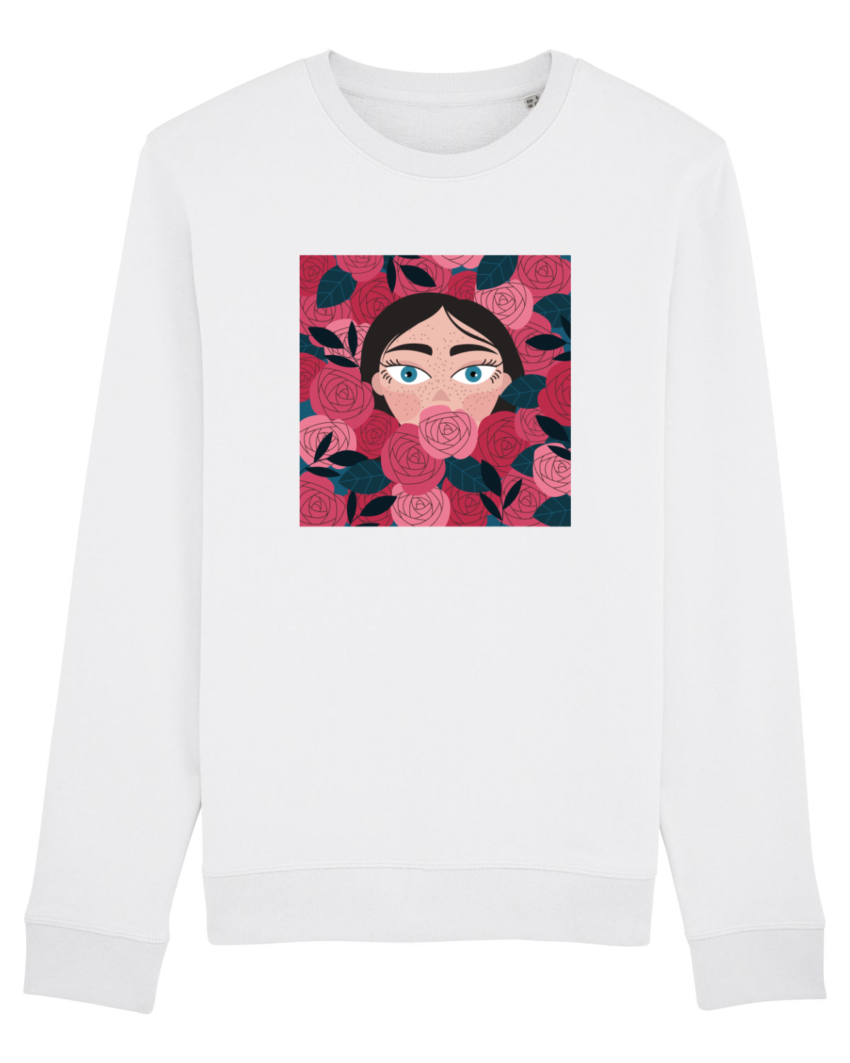 Bluză mânecă lungă Unisex Rise White