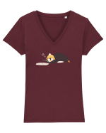 Work in Progress Tricou mânecă scurtă guler V Damă Evoker