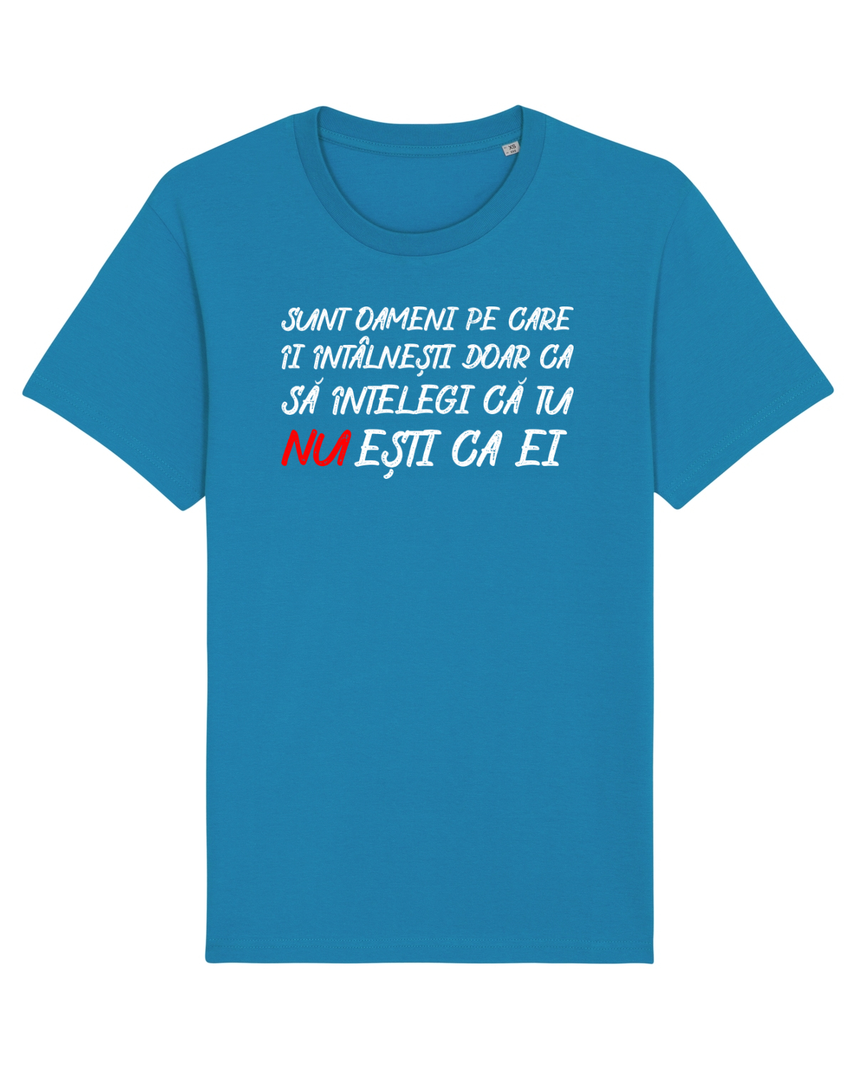 Tricou mânecă scurtă Unisex Rocker Azur