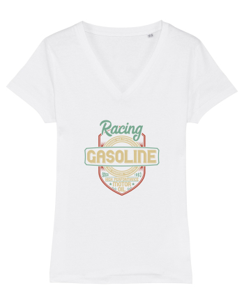Racing Gasoline Motor Oil White