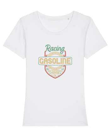 Racing Gasoline Motor Oil White
