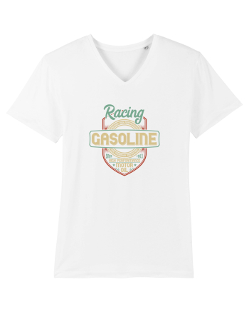Racing Gasoline Motor Oil White
