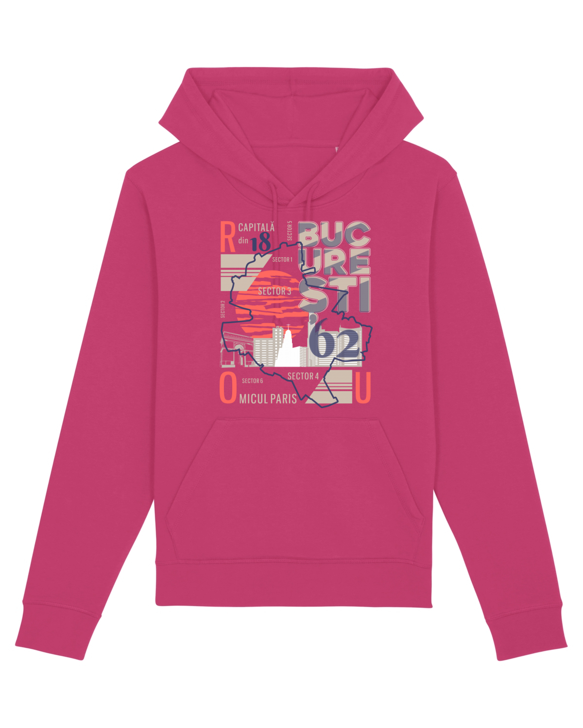 Hanorac Unisex Drummer Raspberry
