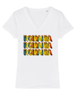 Patriot Romania  Tricou mânecă scurtă guler V Damă Evoker