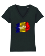 la multi ani romania Tricou mânecă scurtă guler V Damă Evoker