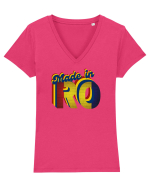 Patriot Romania  Tricou mânecă scurtă guler V Damă Evoker