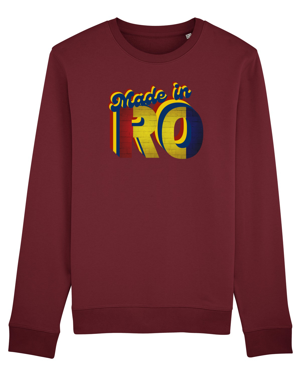 Bluză mânecă lungă Unisex Rise Burgundy