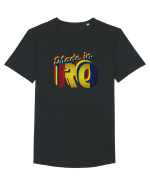 Patriot Romania  Tricou mânecă scurtă guler larg Bărbat Skater