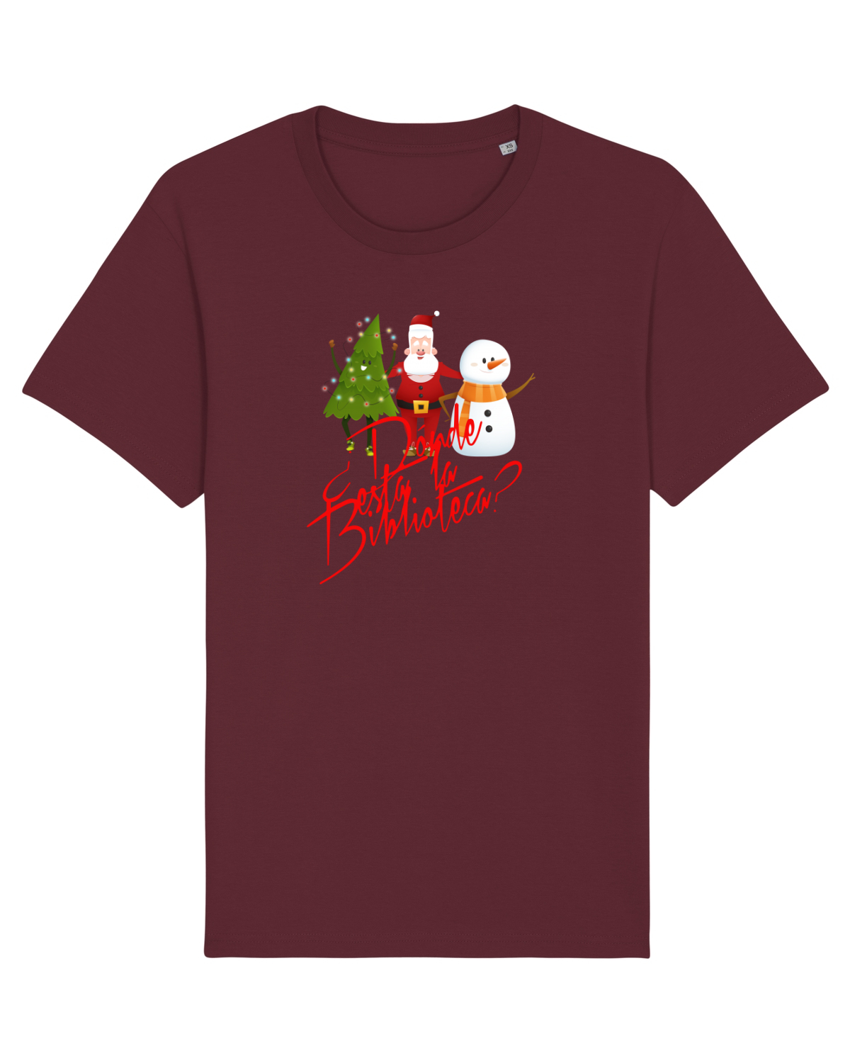 Tricou mânecă scurtă Unisex Rocker Burgundy