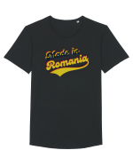 Patriot Romania  Tricou mânecă scurtă guler larg Bărbat Skater